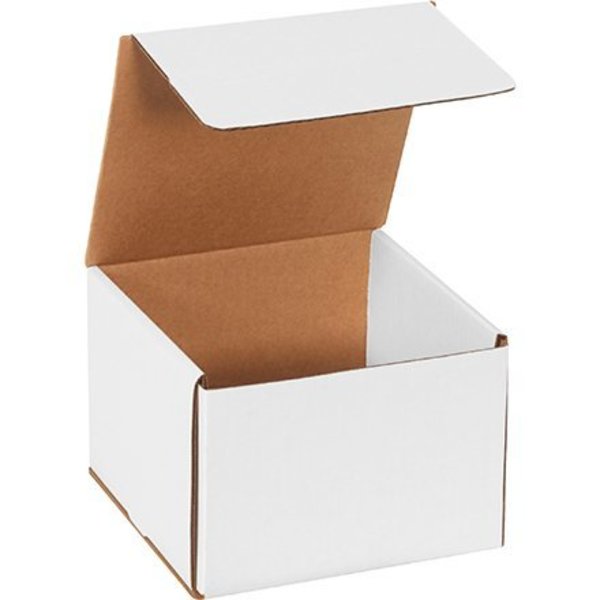 Box Packaging Corrugated Mailers, 7"L x 7"W x 5"H, White M775